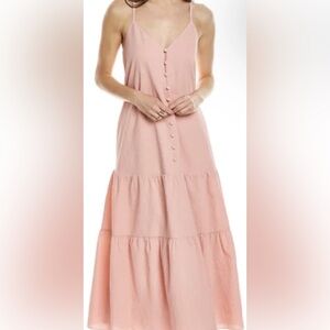 Ted Baker Pink and Orange Tiered Maxi Sundress